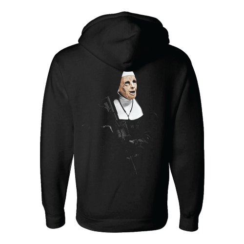 This image features the GUNPOINT HOODIE, a men's hoodie renowned for its heavy quality and stylish design. Crafted from a comfortable 10 oz.