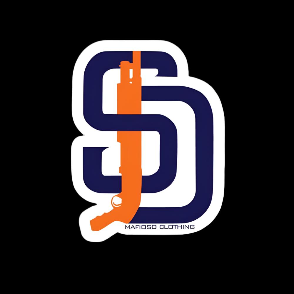 SD Shotty Sticker - O/S / Navy/Orange - Sticker