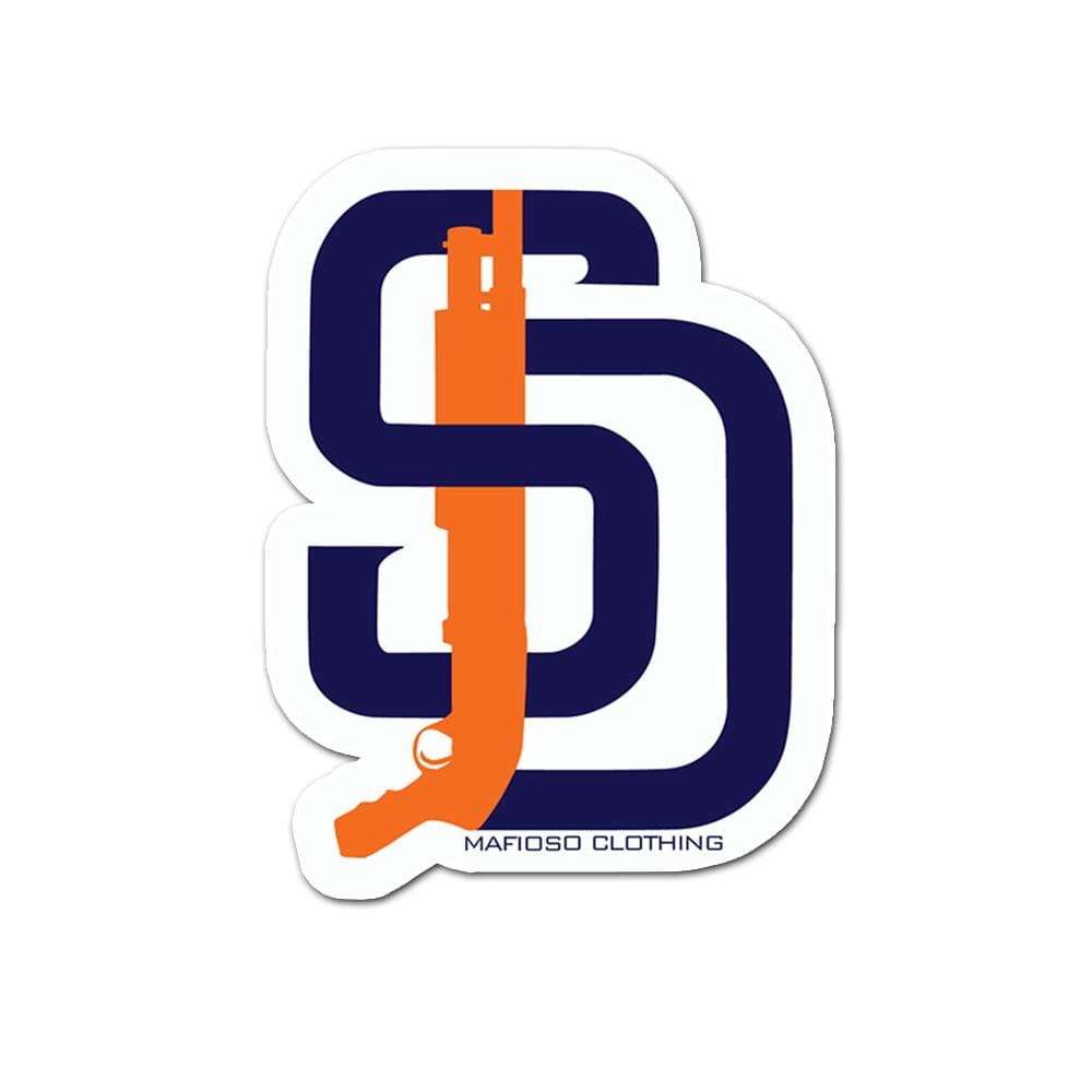 SD Shotty Sticker - O/S / Navy/Orange - Sticker