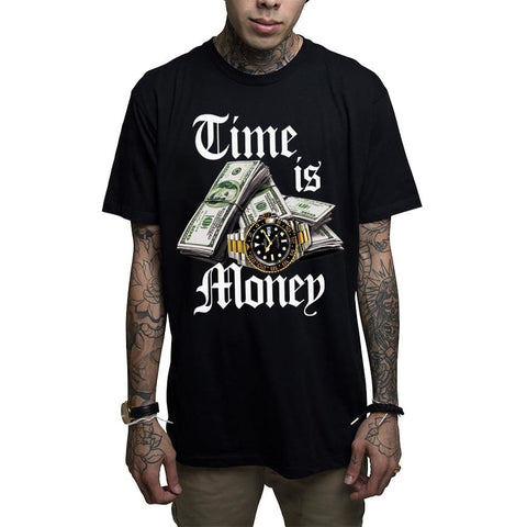 TIME IS MONEY - S / Black - T-Shirt