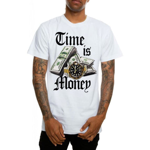 TIME IS MONEY - S / White - T-Shirt